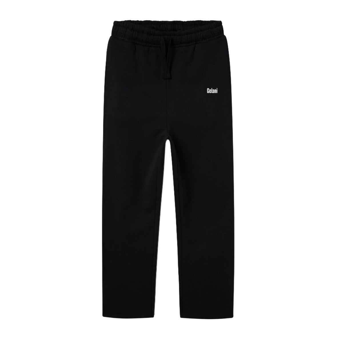 Logo Wide Sweat Pants Black