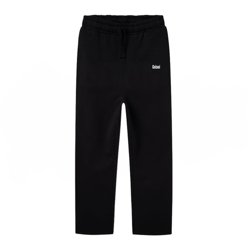 Logo Wide Sweat Pants Black