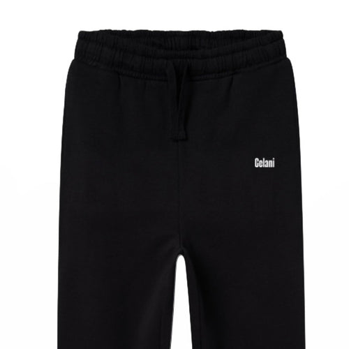 Logo Wide Sweat Pants Black